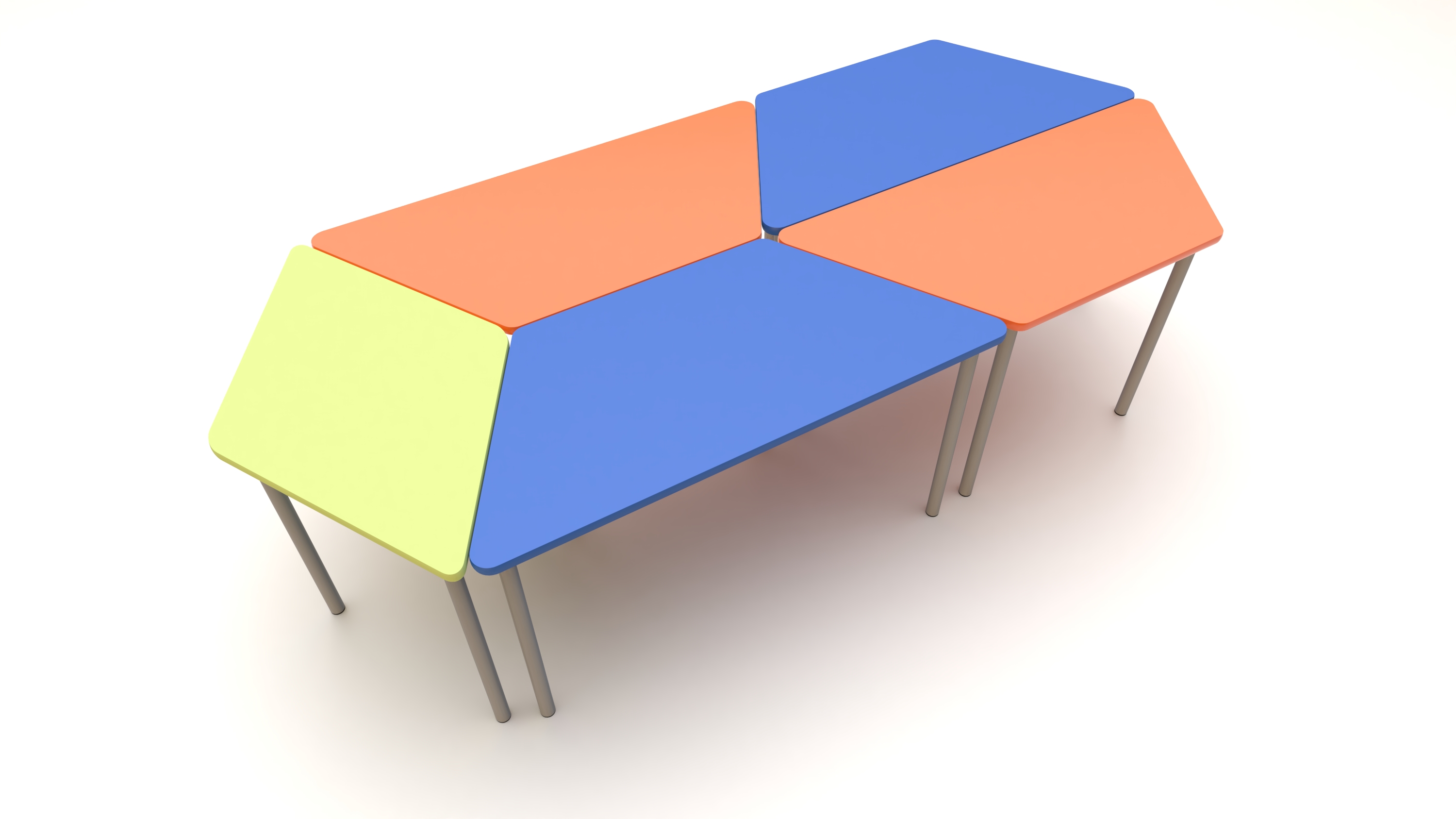 Buddy Trapezoid Table - Image 9
