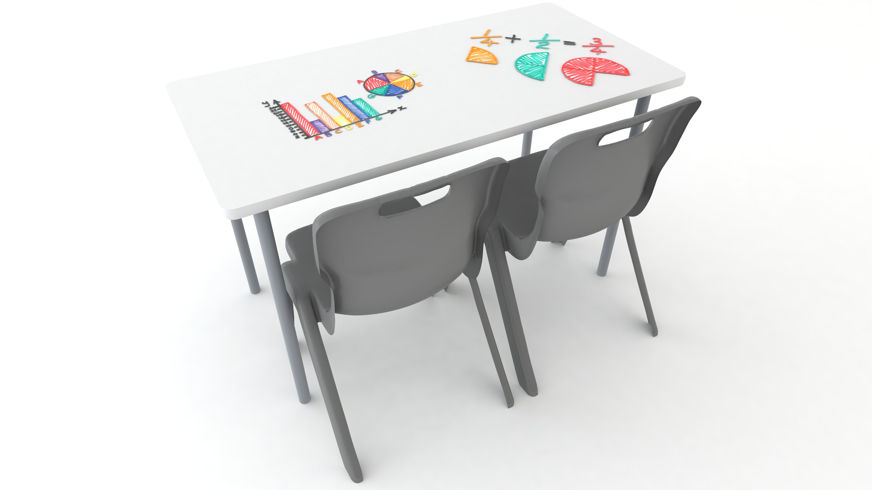 Buddy Whiteboard Rectangle 1200x600 Table